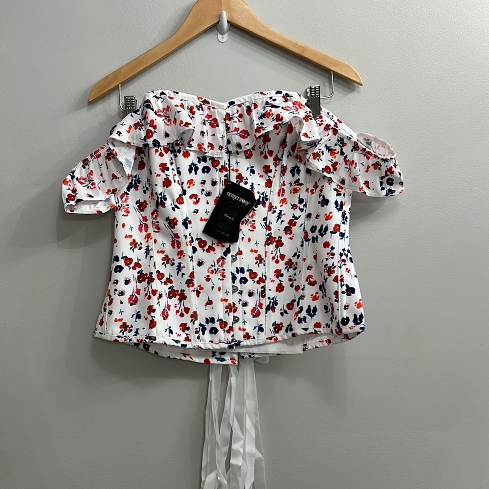 Corset Story Floral Ditsy Cotton Corset Top — image 5 of 8